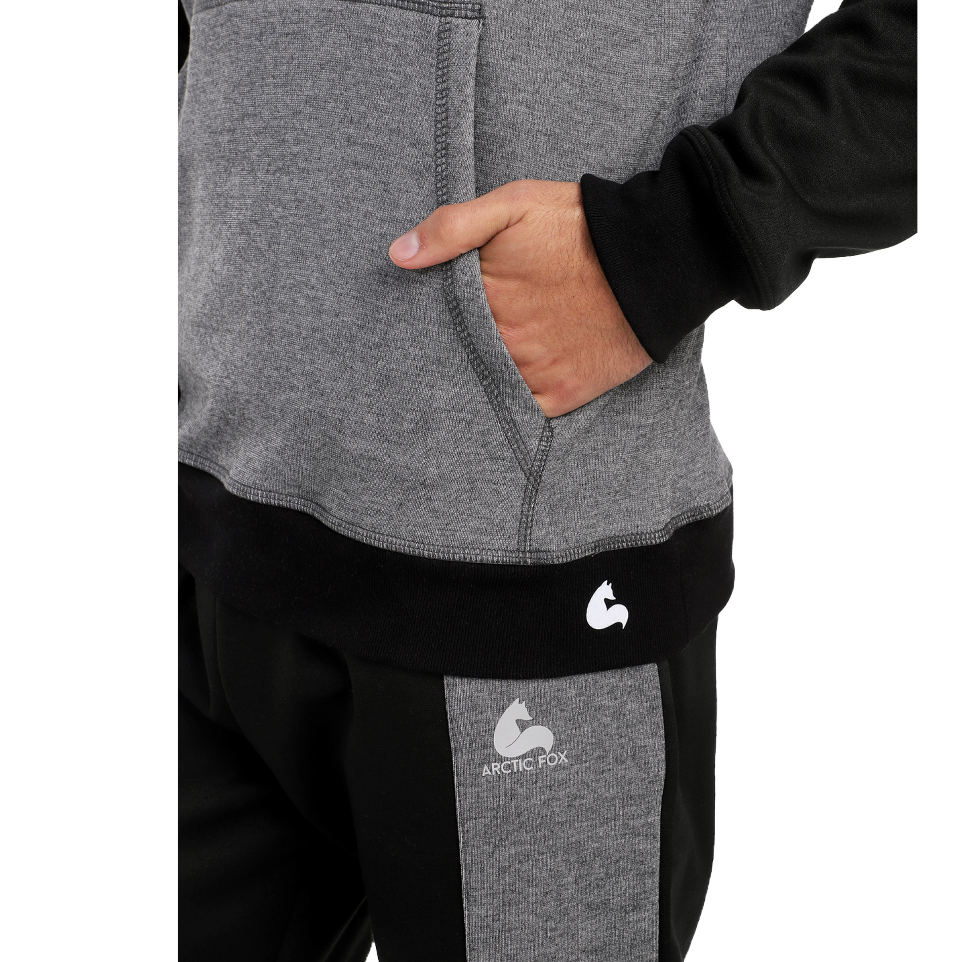 Sudadera para Hombre | Hoodie Negra y Gris | Corte Inglés |