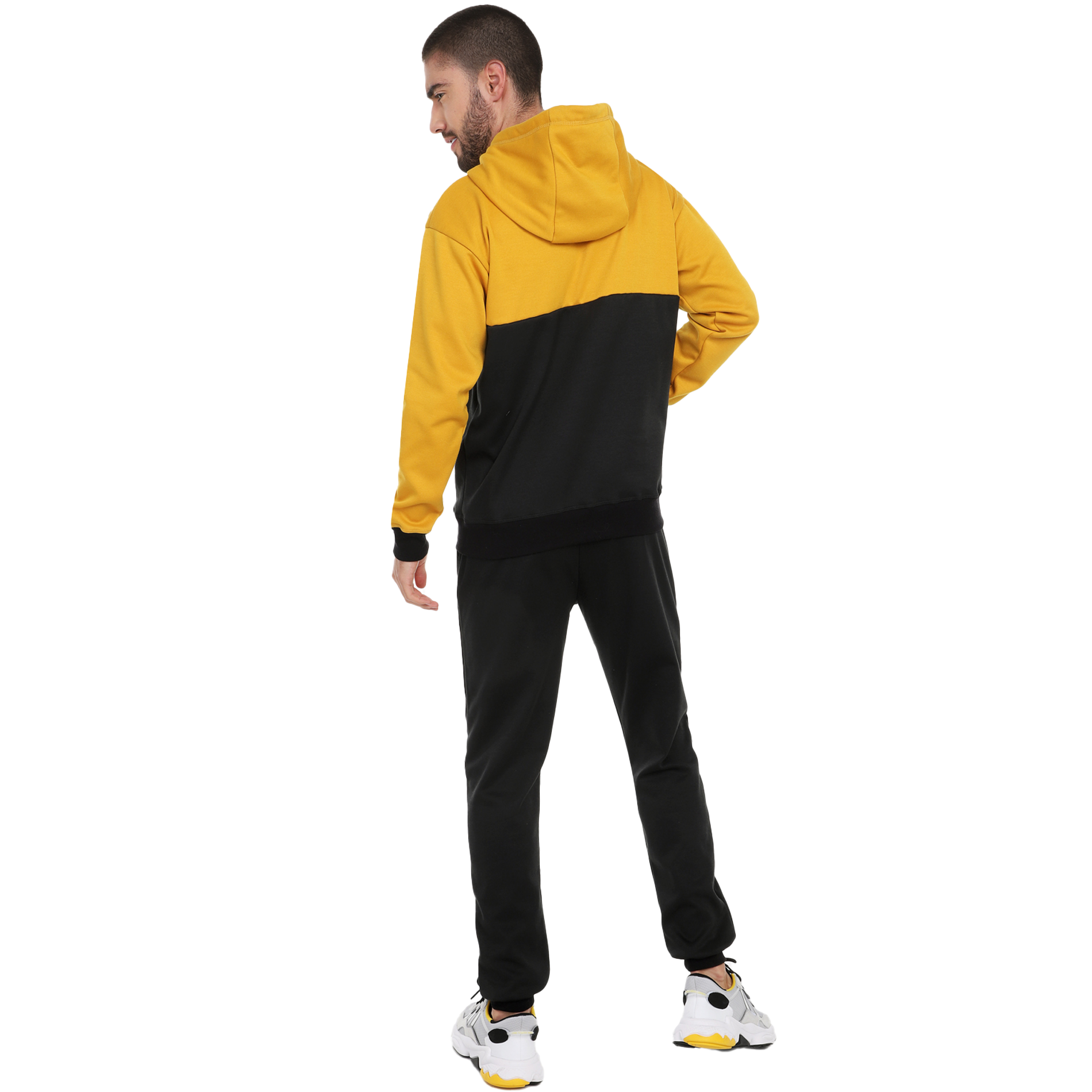 Conjunto deportivo sudadera Hombre | Hoodie Mostaza Negro | Corte Inglés |