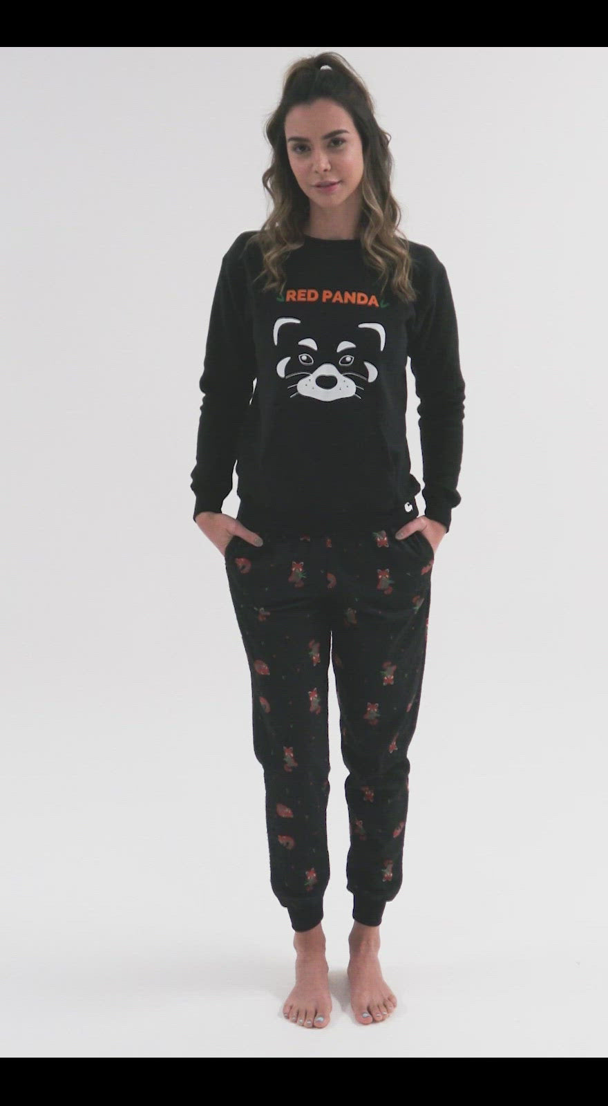 Pijama para Mujer | Panda Rojo | En Fleece y Dulce abrigo