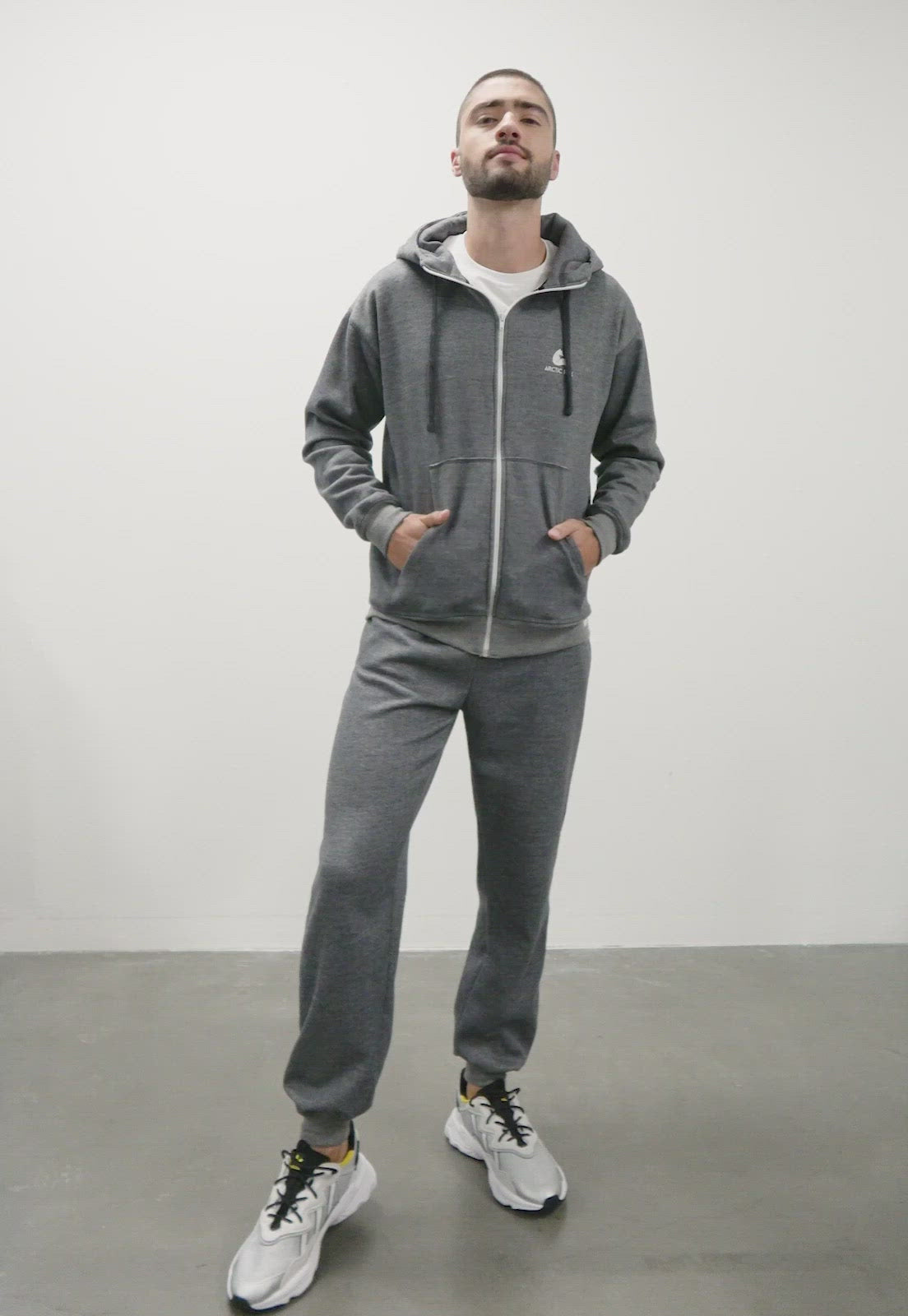 Sudadera para Hombre | Chaqueta Gris Clásica |