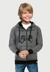 Chaqueta Hoodie para Niño Gris | Gamer