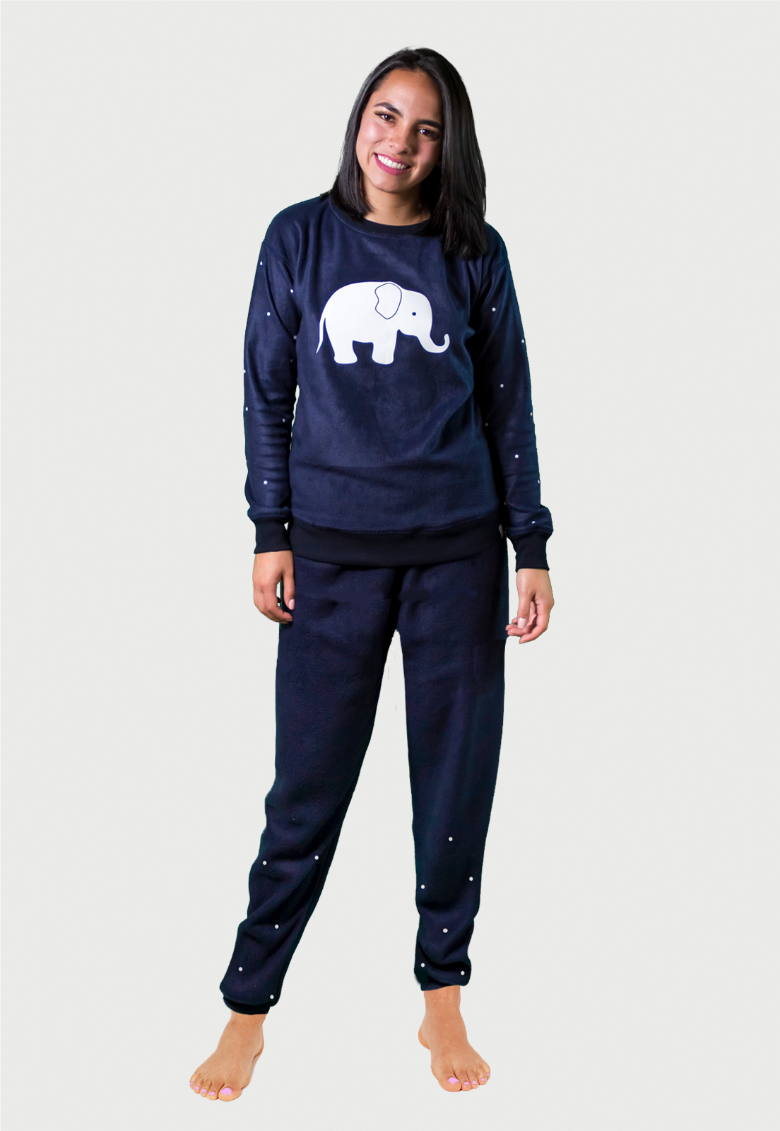 Pijama Térmica para Mujer Azul | Elefante | En Fleece