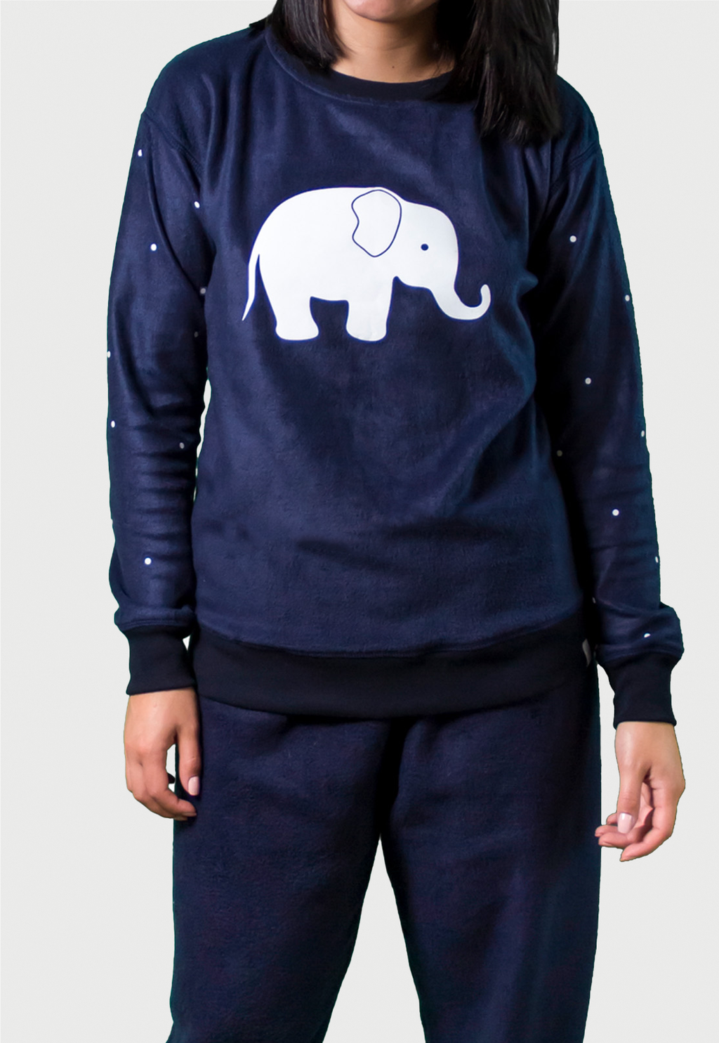 Pijama Térmica para Mujer Azul | Elefante | En Fleece