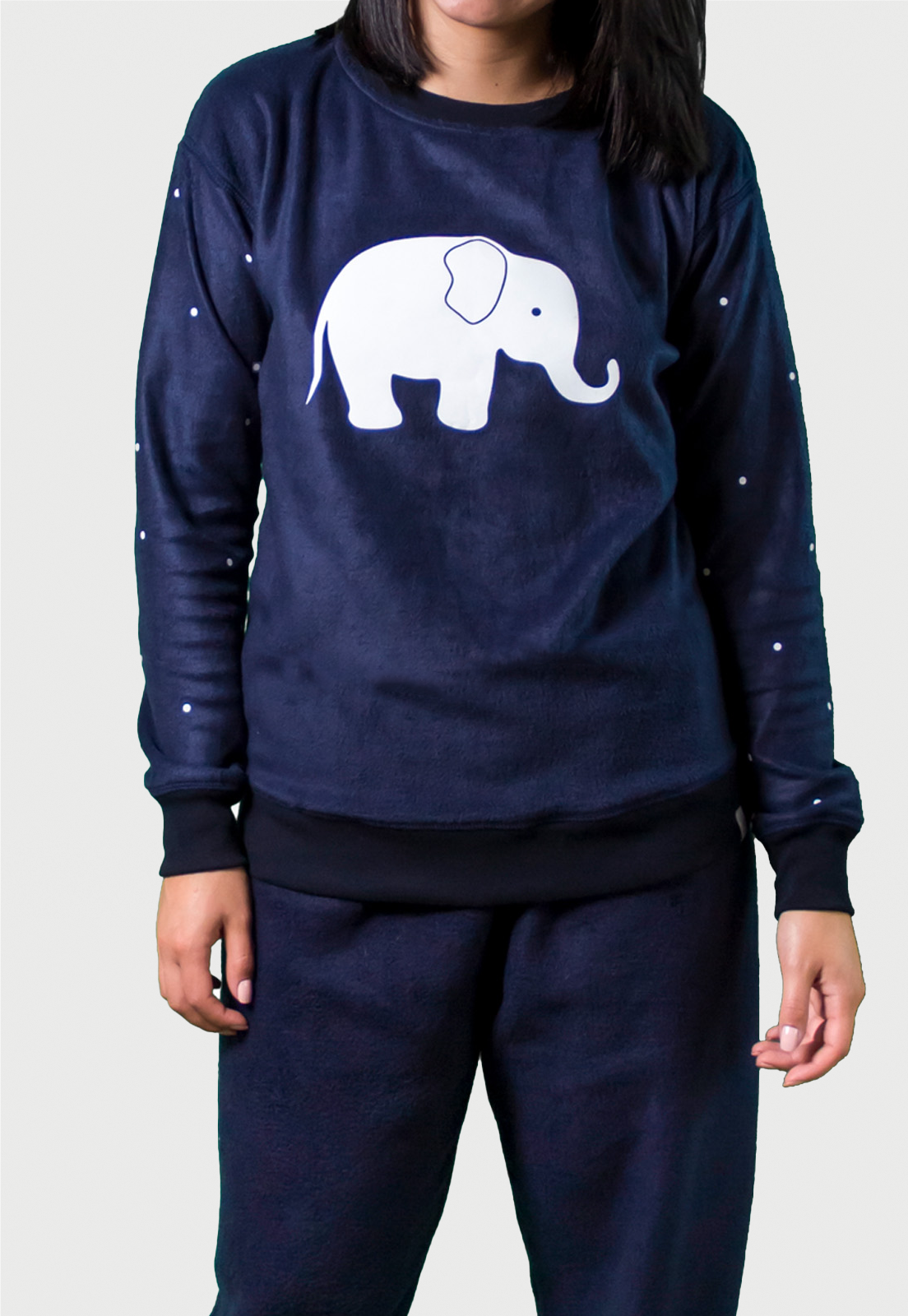 Pijama Térmica para Mujer Azul | Elefante | En Fleece