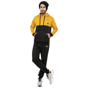 Conjunto deportivo sudadera Hombre | Hoodie Mostaza Negro | Corte Inglés | 30% Off