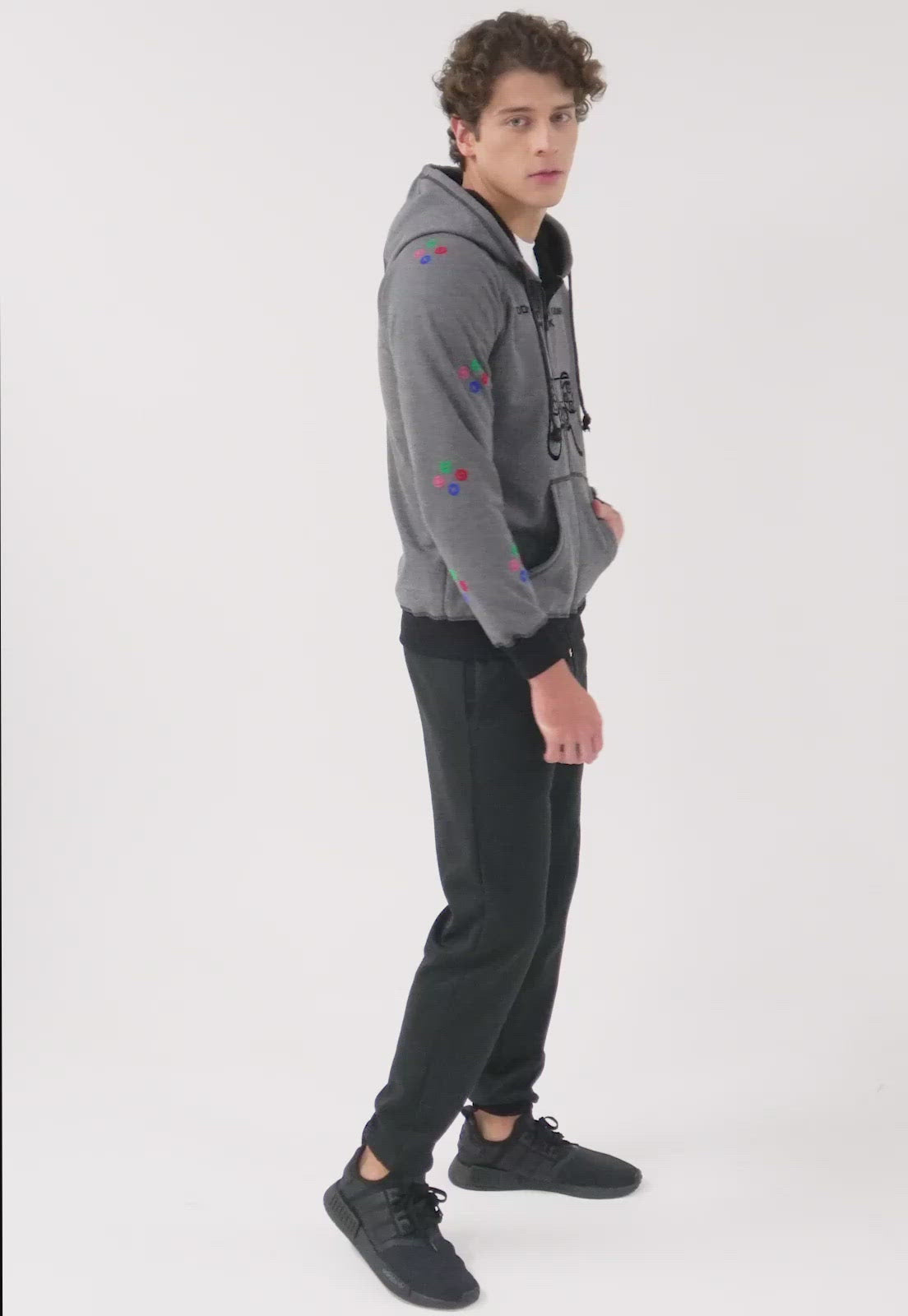 Chaqueta Hoodie para Hombre | Gris | Gamer