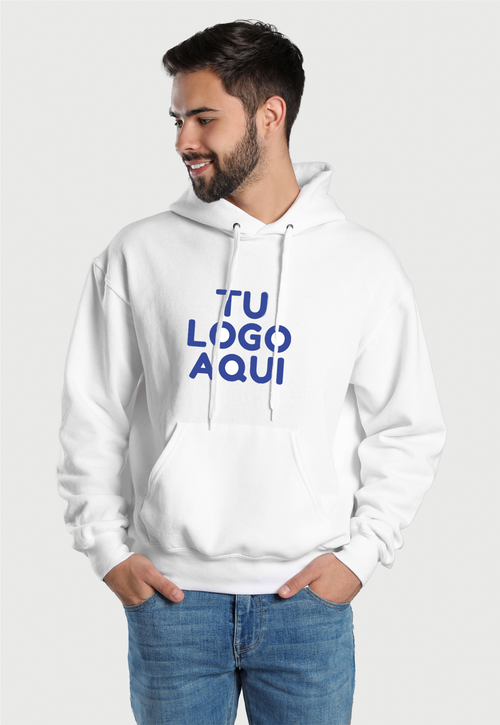 Buzo Hoodie Empresarial para Hombre  | Blanco
