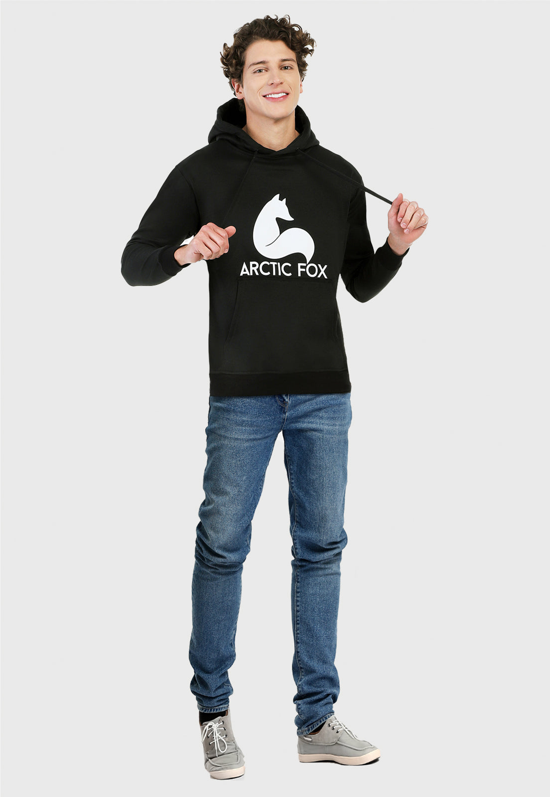 Buzo Hoodie para Hombre | Negro  | Arctic Fox