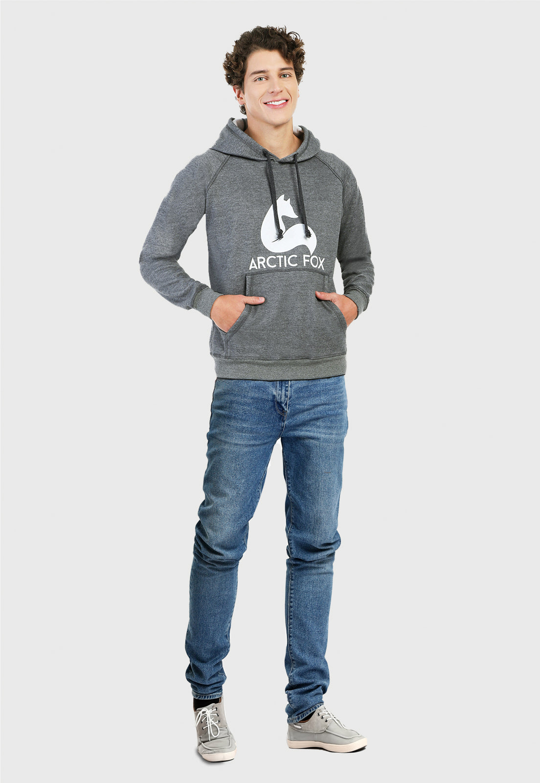 Buzo Hoodie para Hombre | Gris | Arctic Fox