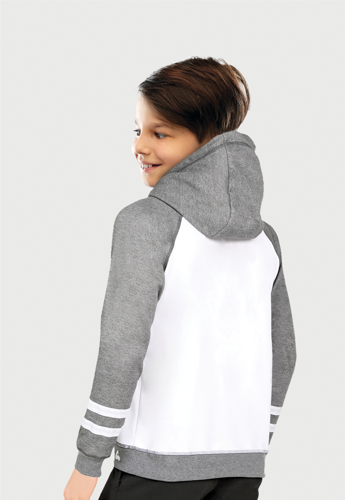 Buzo hoodie para niños | capota | gris | oso perezoso | Arctic Fox