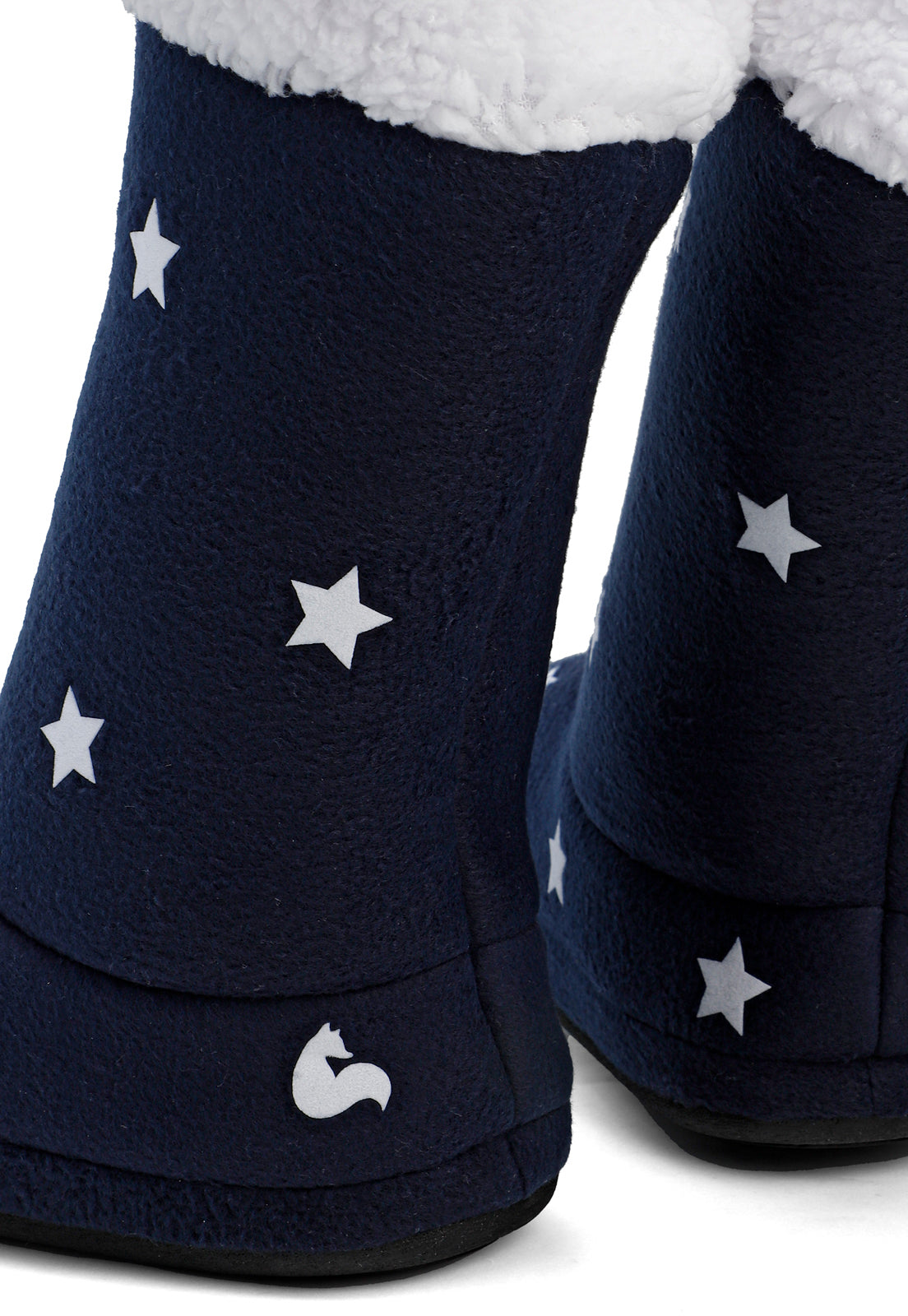 Pantuflas tipo Botas Calentadoras | Azul | estrellas