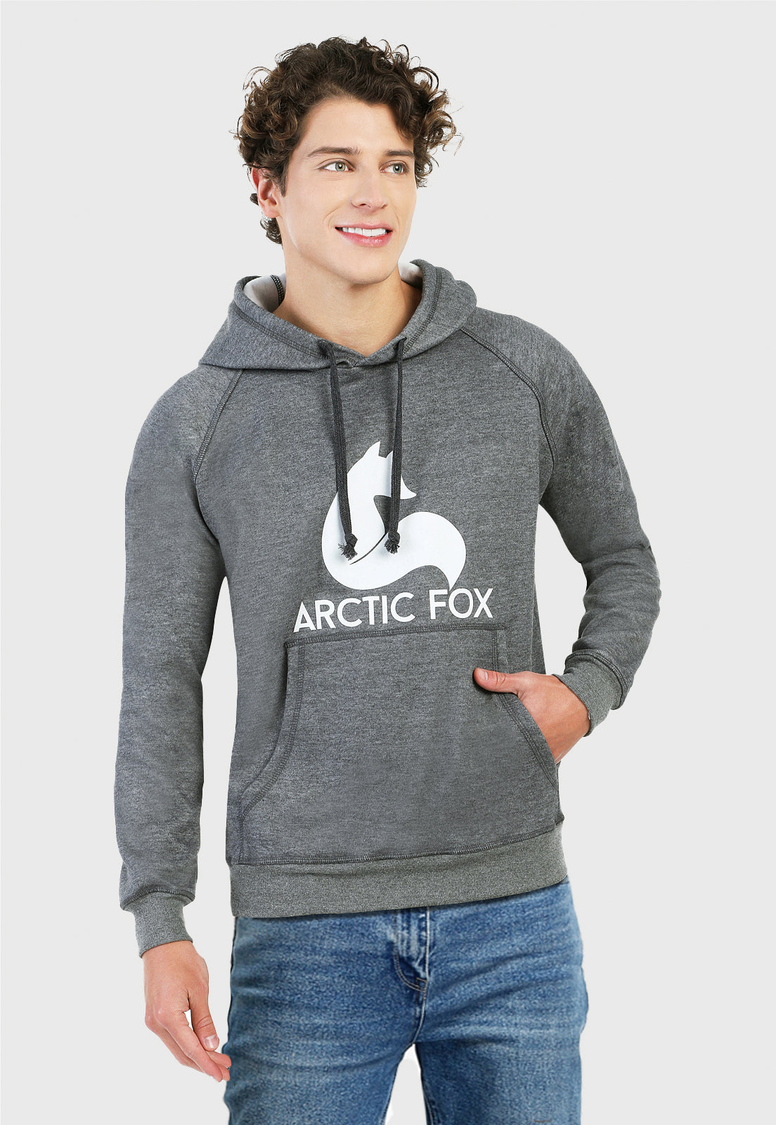 Buzo Hoodie para Hombre | Gris | Arctic Fox