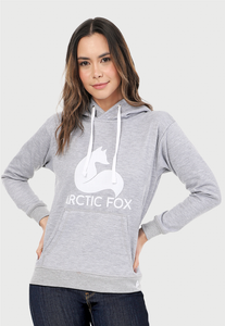 Buzo Hoodie para Mujer | Gris Claro | Arctic Fox