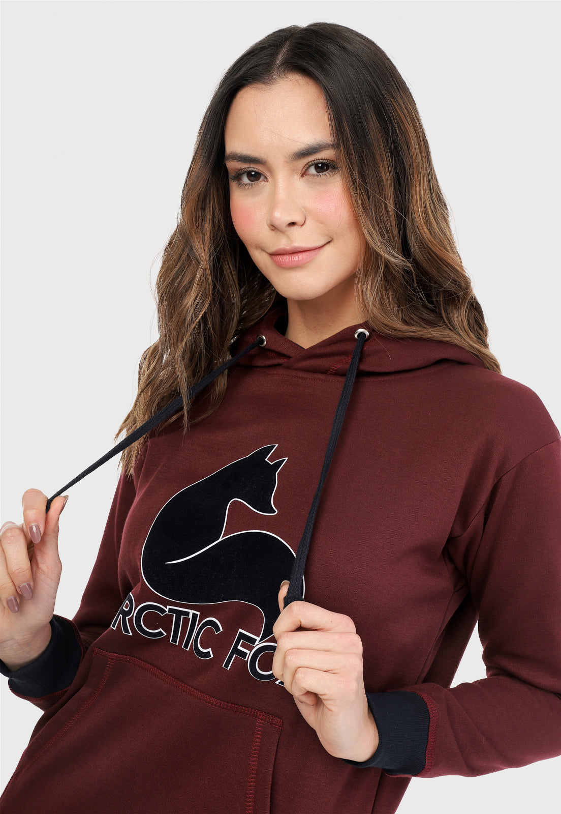 Conjunto de Sudadera para Mujer | Buzo Hoodie Vinotinto | Arctic Fox |