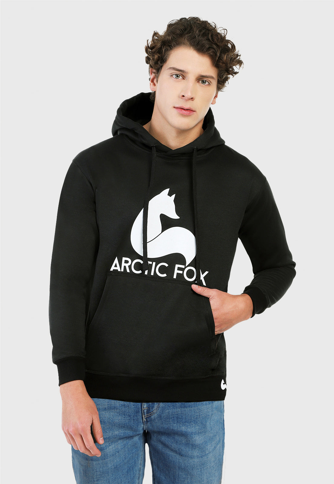 Buzo Hoodie para Hombre | Negro  | Arctic Fox