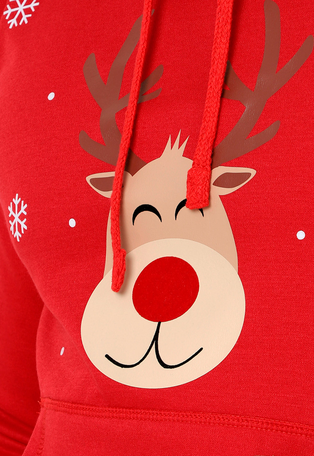 Buzo Hoodie para Niños | Rojo | Colección Navidad Rudolph