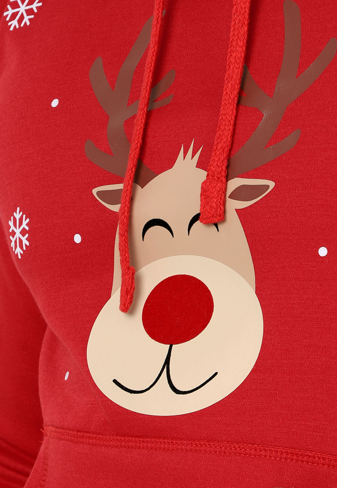 Buzo Hoodie para Niños | Rojo | Colección Navidad Rudolph