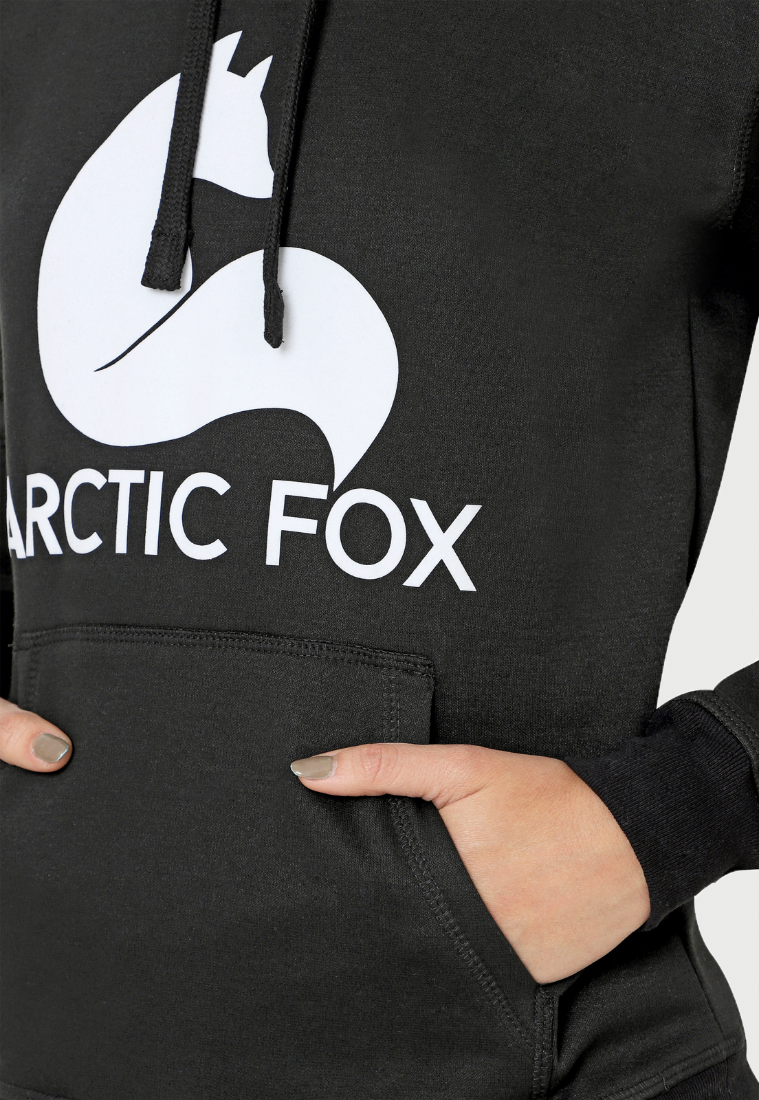 Buzo Hoodie para Mujer | Negro | Arctic Fox