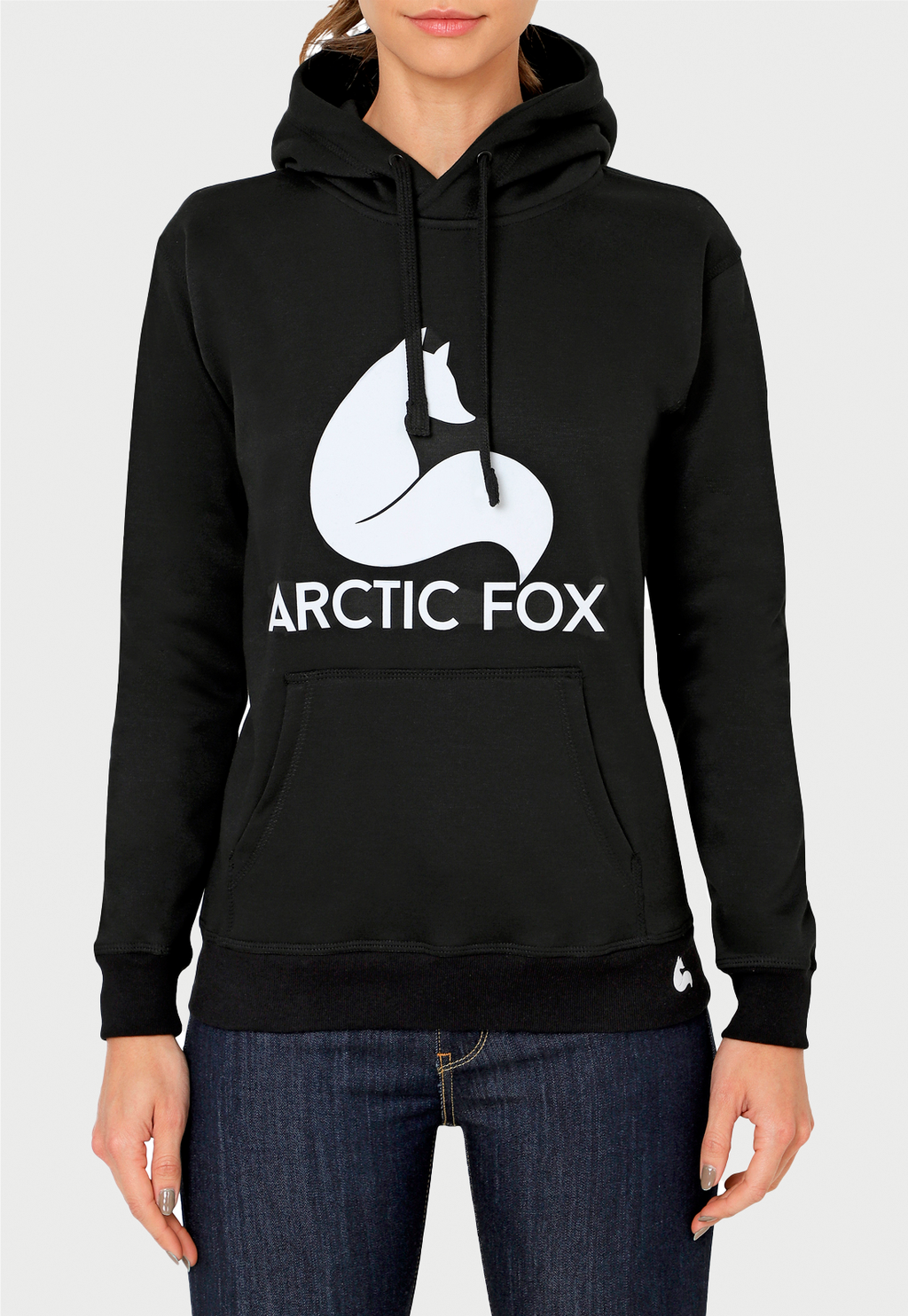 Buzo Hoodie para Mujer | Negro | Arctic Fox