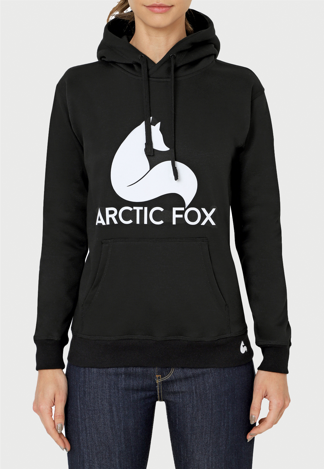 Buzo Hoodie para Mujer | Negro | Arctic Fox