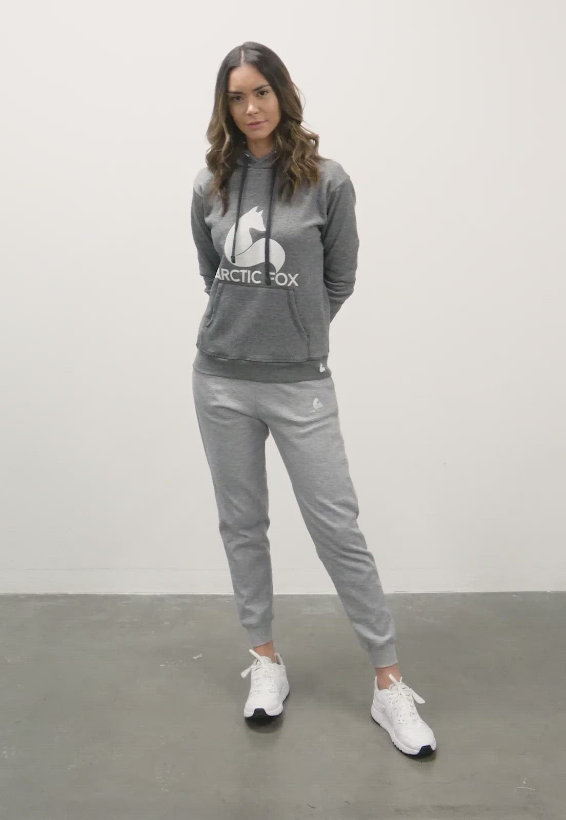 Conjunto de Sudadera para Mujer | Buzo Hoodie Gris | Arctic Fox |