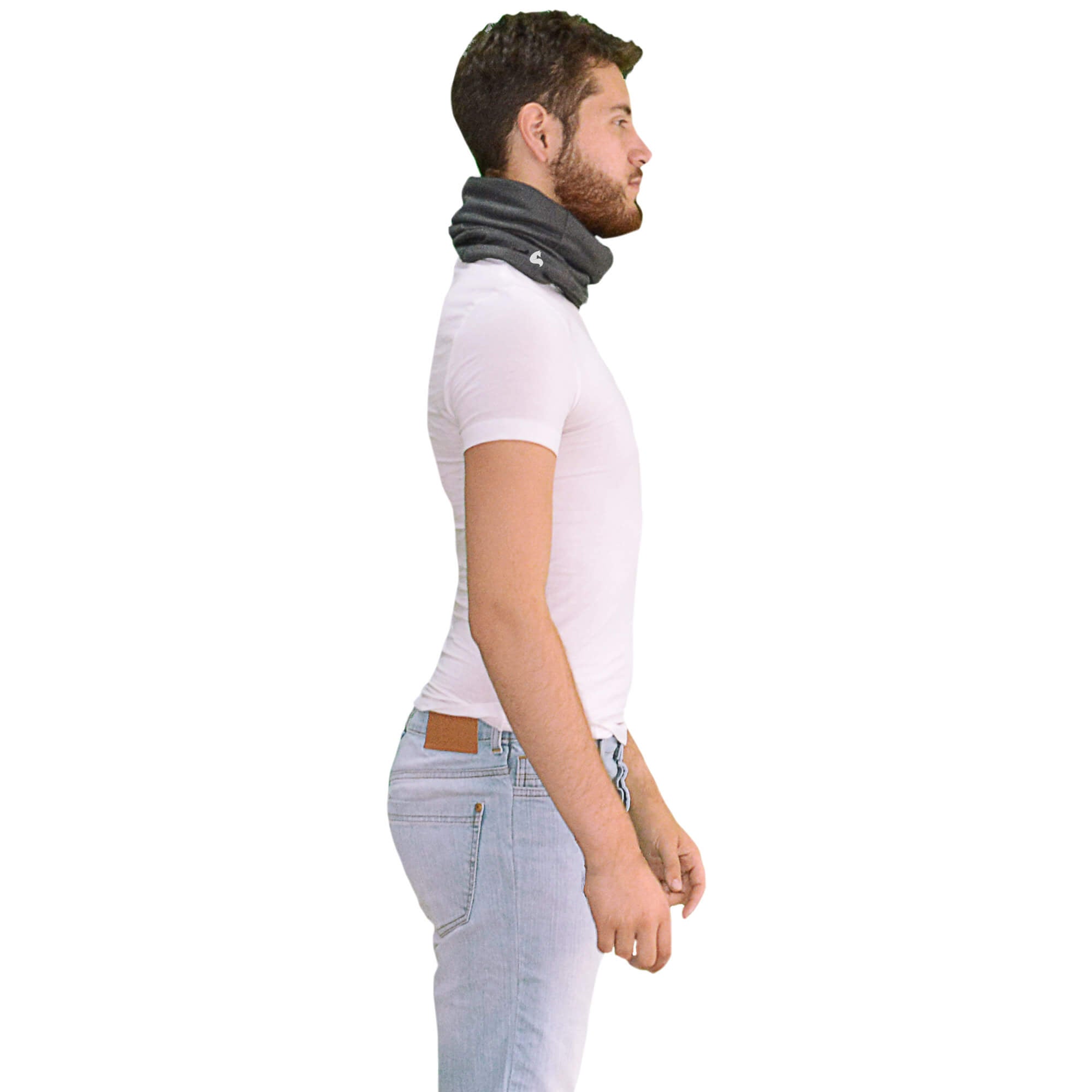 Hombre vistiendo un Cuello Buff Unisex de Arctic Fox Colombia