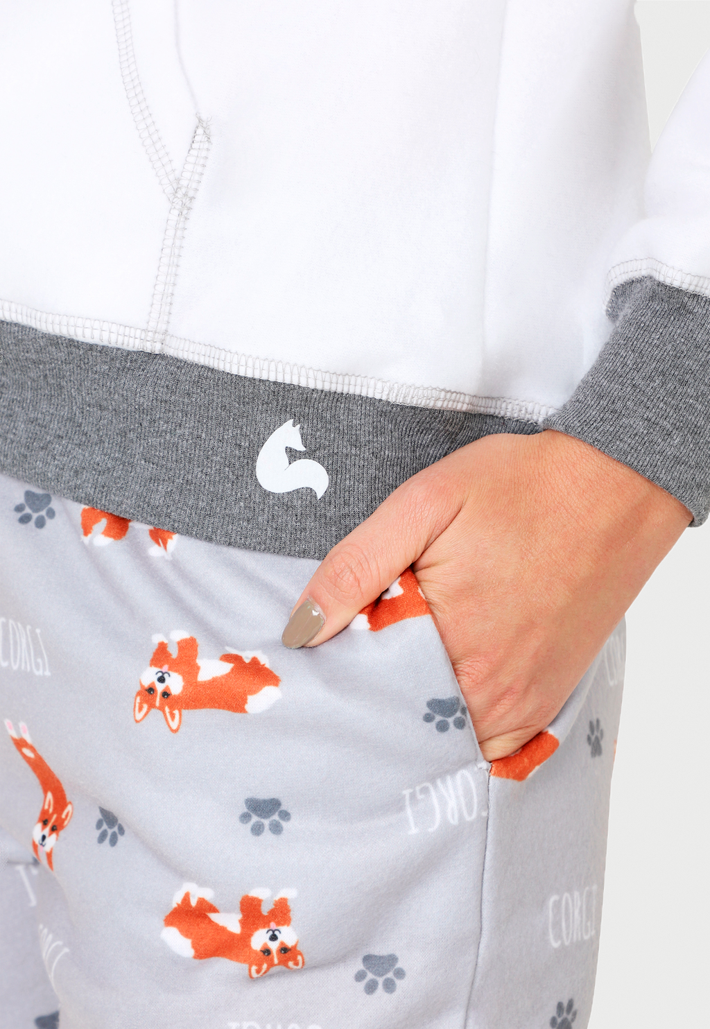Pijama para Mujer | Corgi | en Fleece y Dulce Abrigo