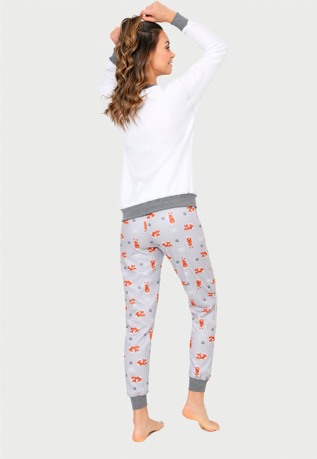 Pijama para Mujer | Corgi | en Fleece y Dulce Abrigo