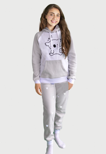 Pijama para Niñas Gris Perla | Koala | En Fleece
