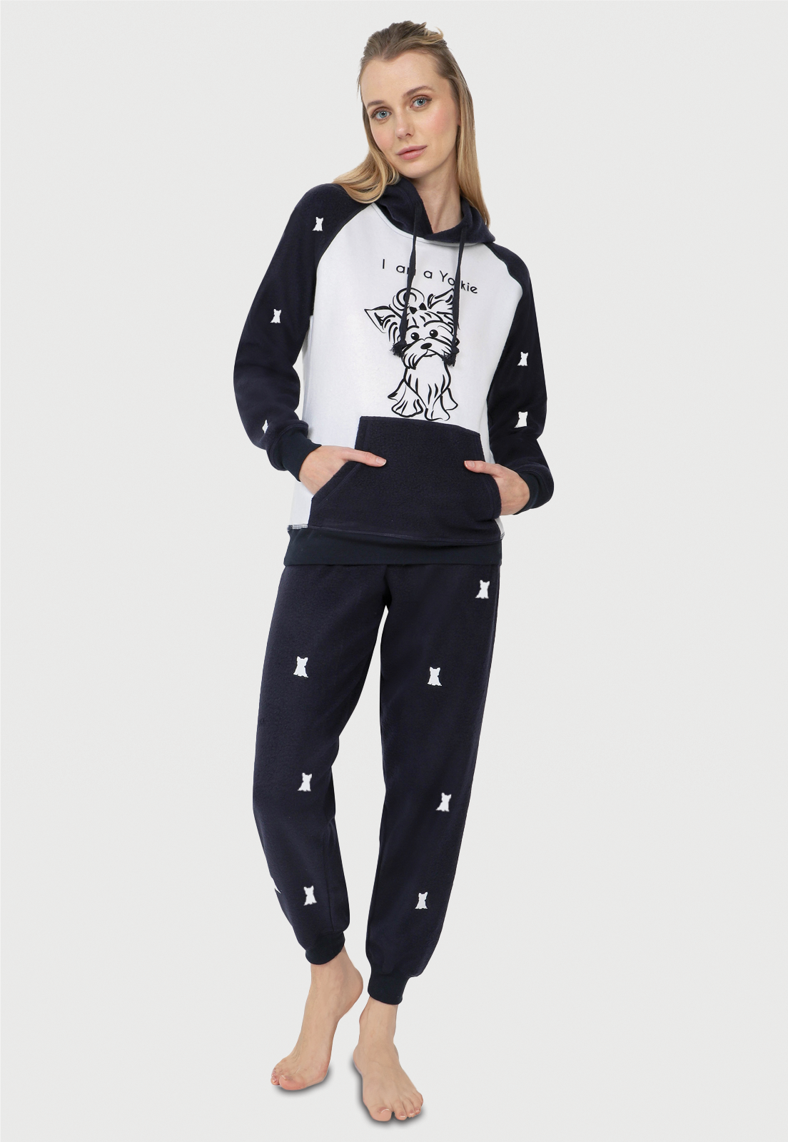 Pijama térmica para Mujer Azul | Yorkie | En Fleece