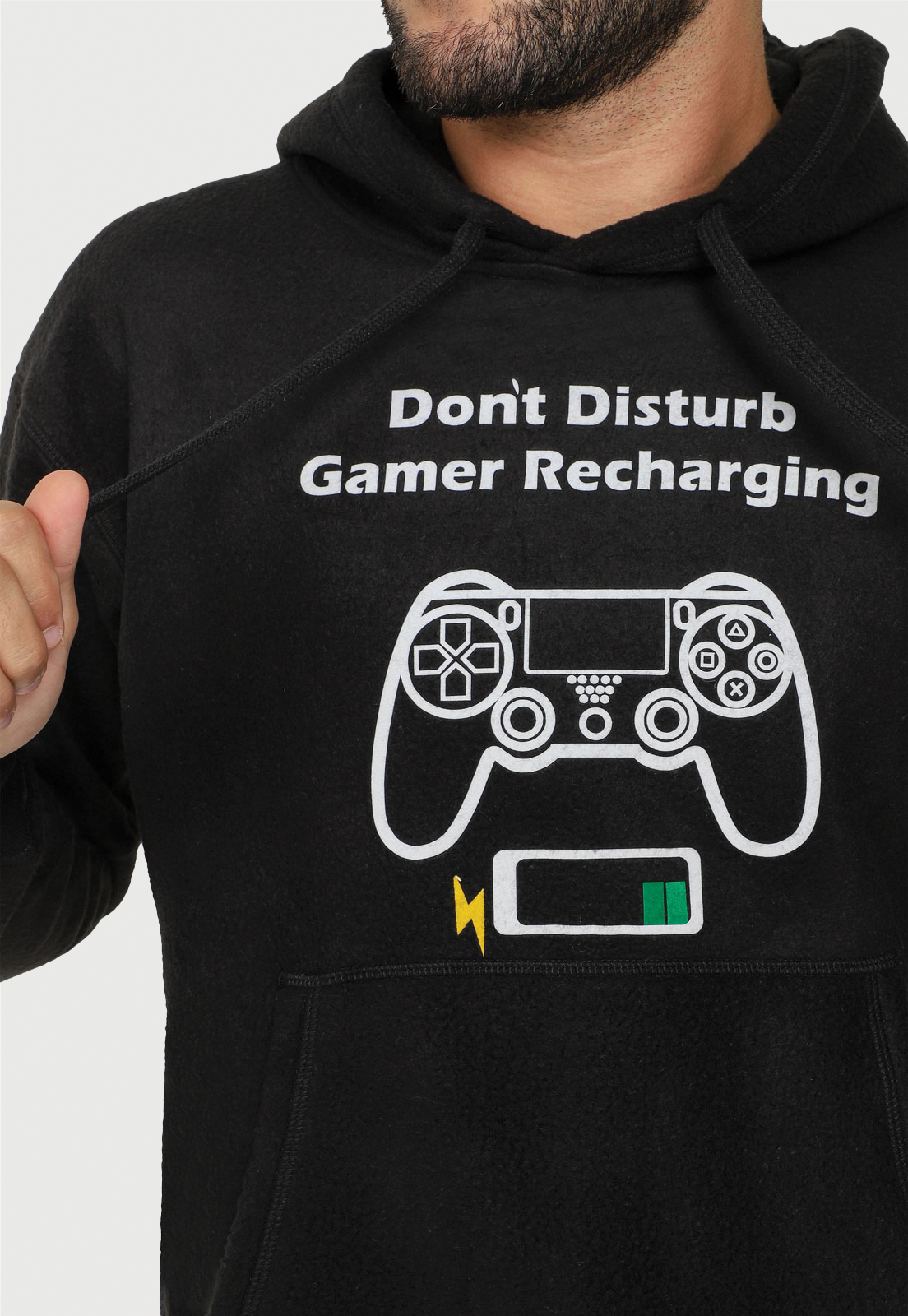 Pijama Termica Hombre Negra | Gamer | Fleece |