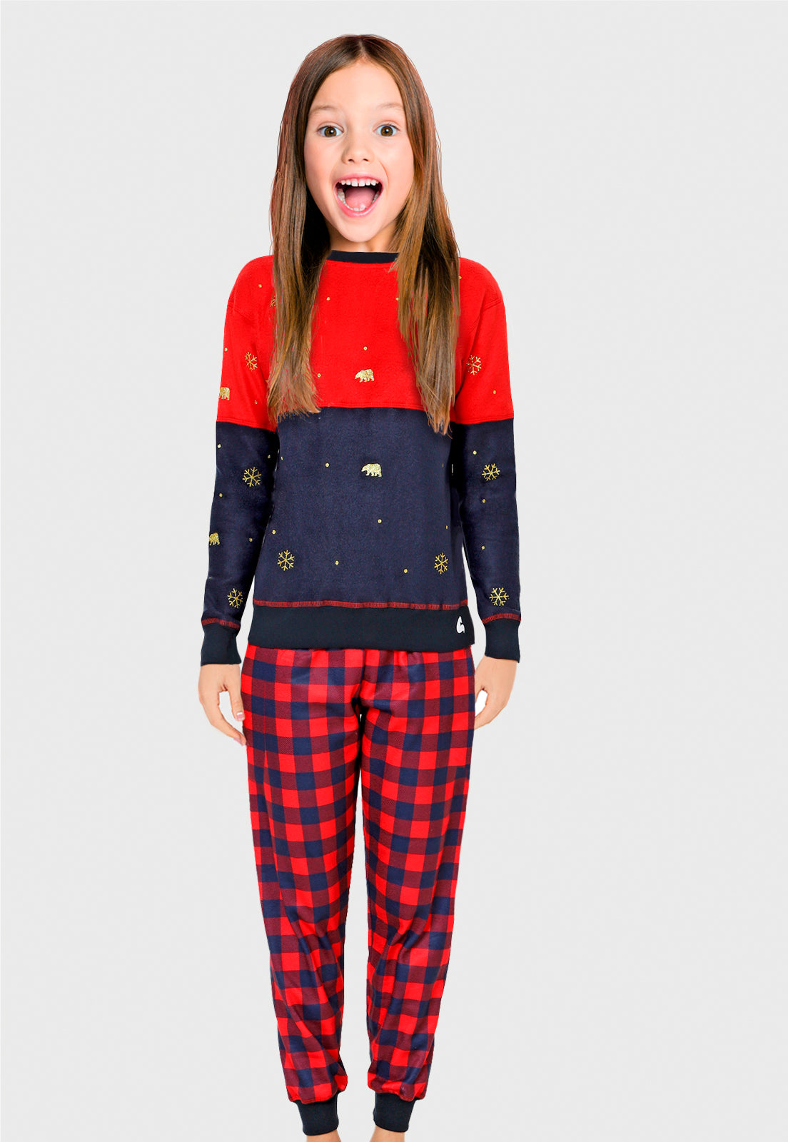 Pijama para Niñas | Roja Clásica | Colección Navidad