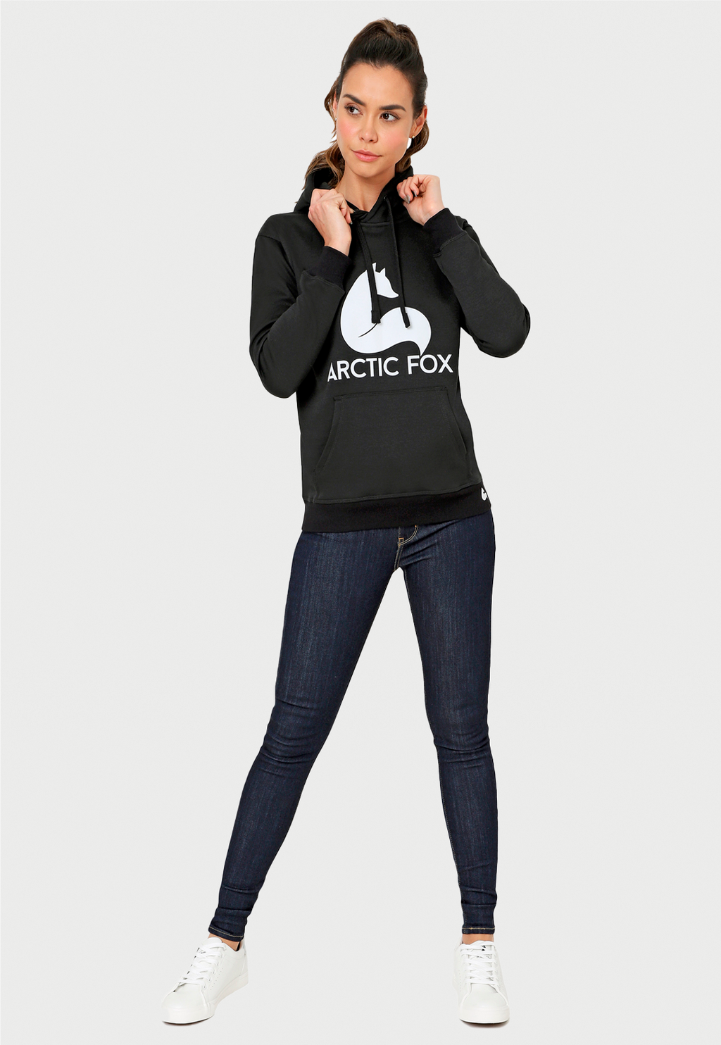Buzo Hoodie para Mujer | Negro | Arctic Fox