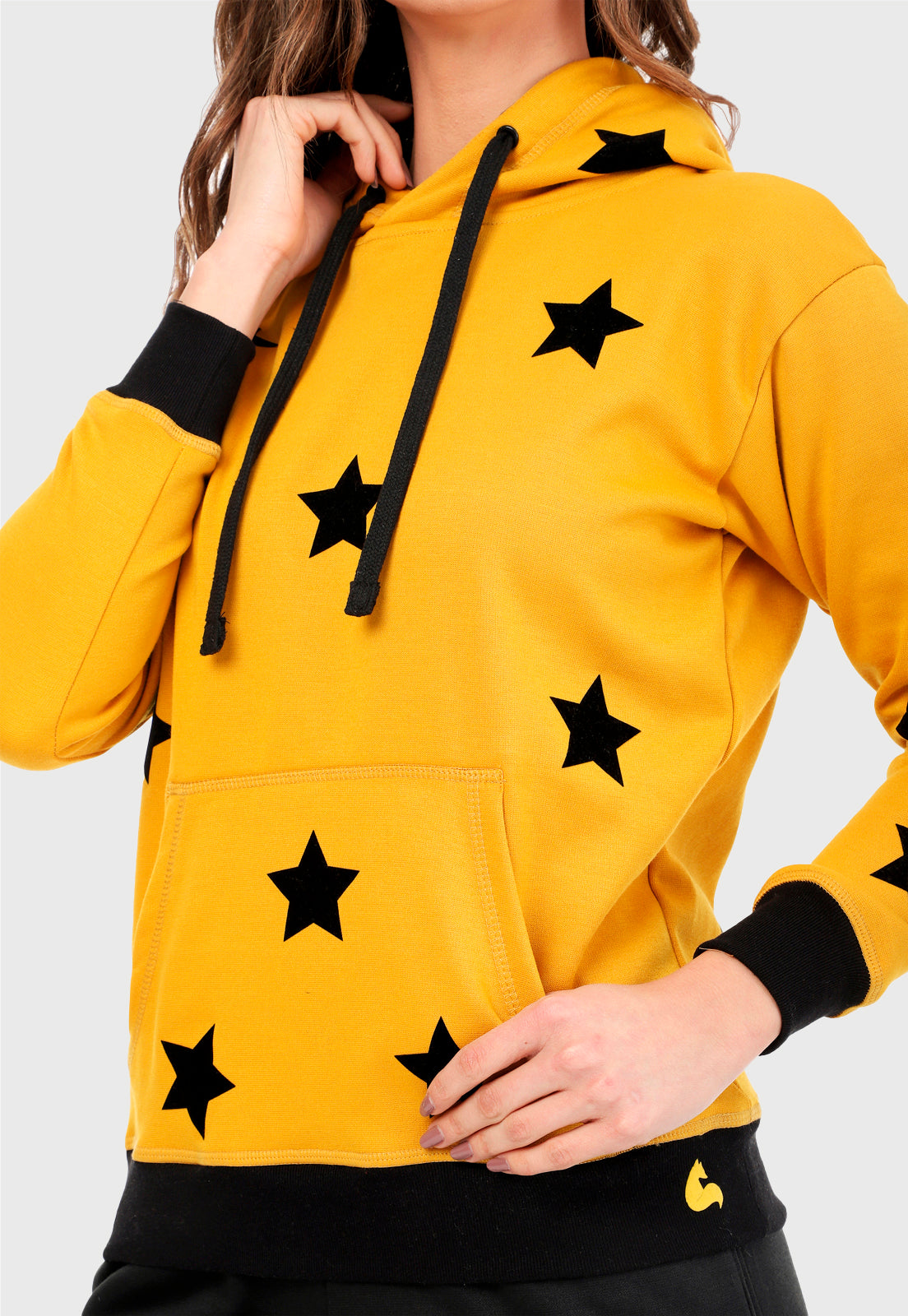  Sudaderas con capucha para mujer – Sudadera con capucha y  bolsillo sólido con cordón (color amarillo mostaza, Talla : L) : Ropa,  Zapatos y Joyería