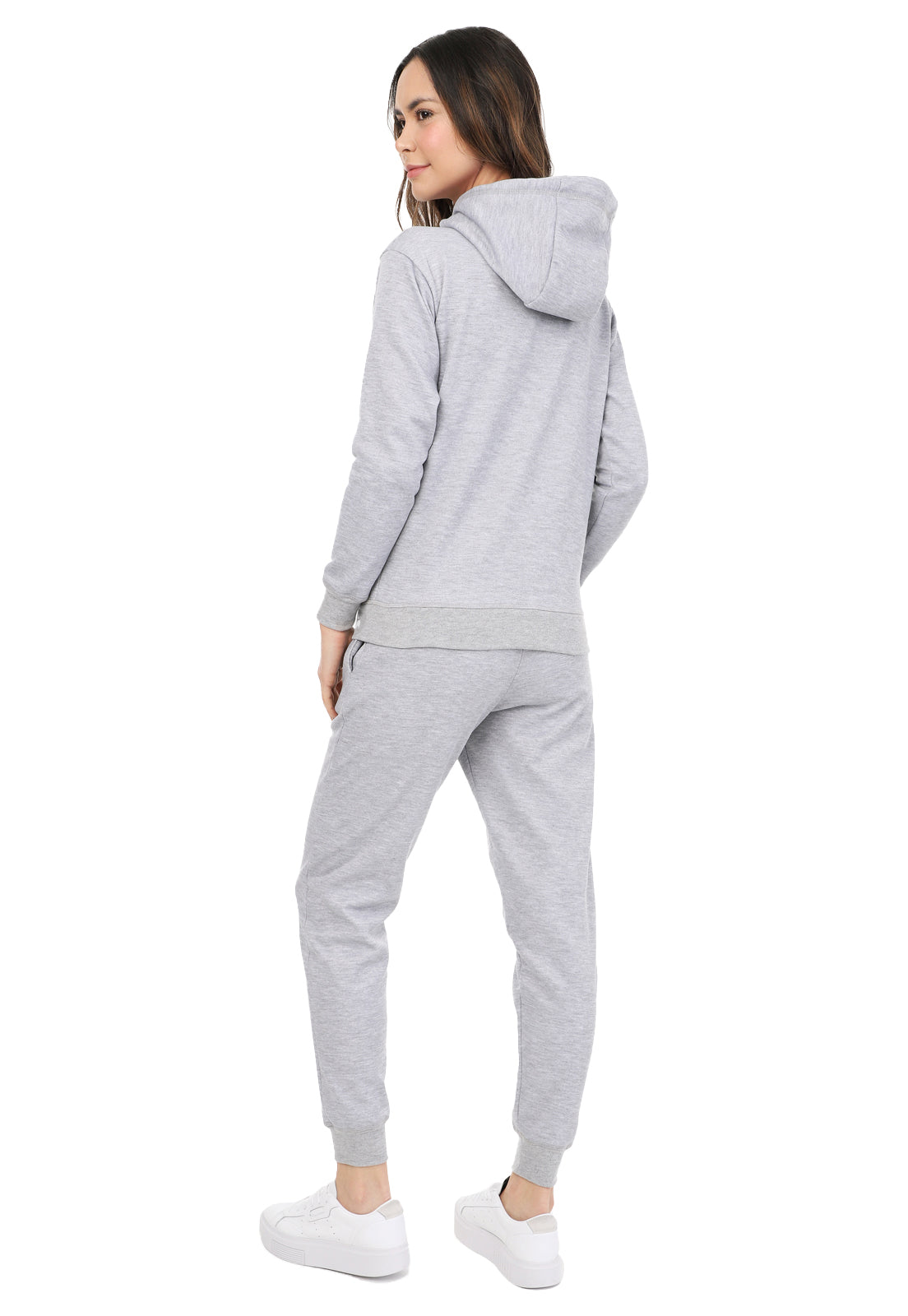 Conjunto de Sudadera para Mujer | Buzo Hoodie Gris Jaspe | Arctic Fox |