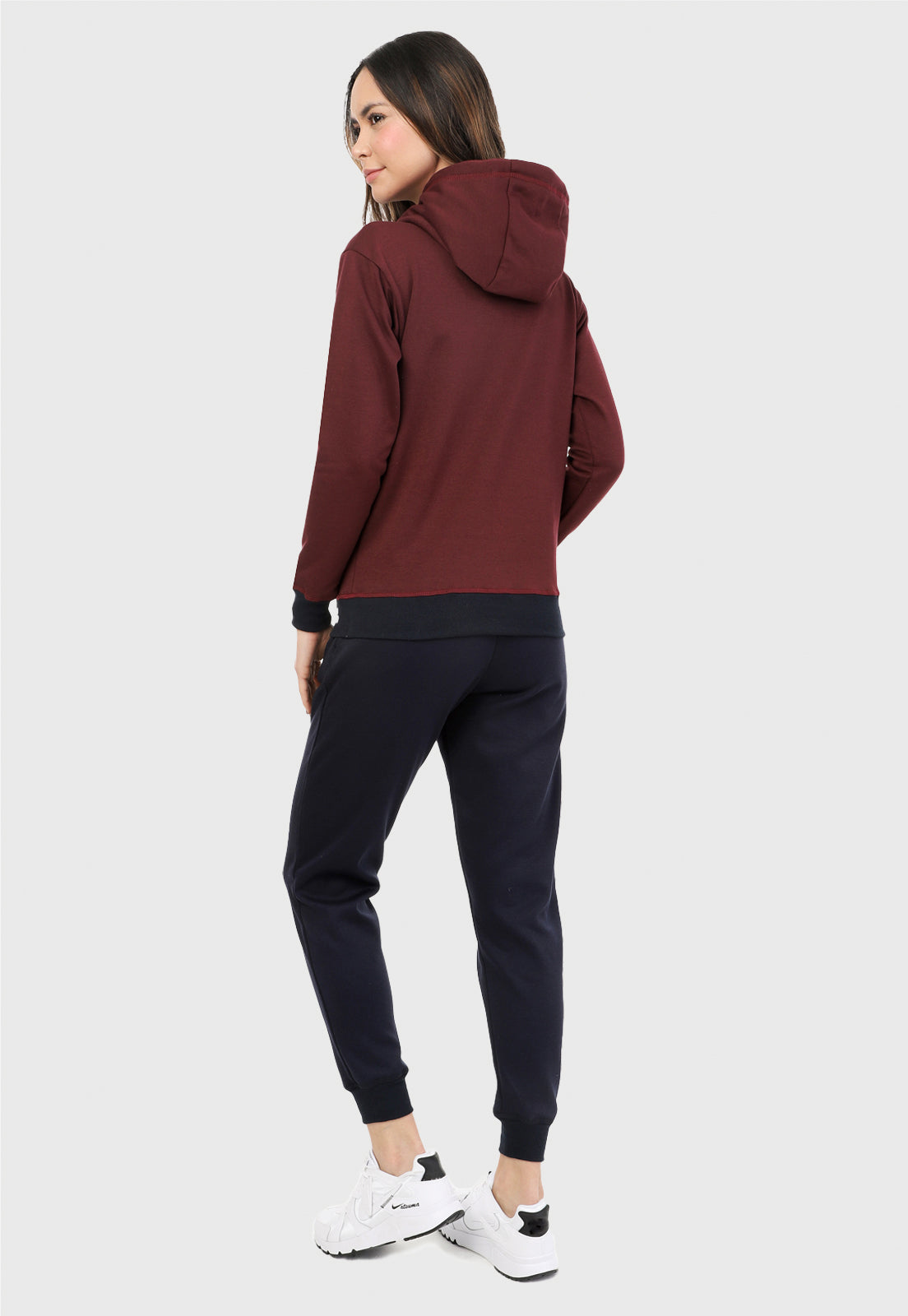Conjunto de Sudadera para Mujer | Buzo Hoodie Vinotinto | Arctic Fox |