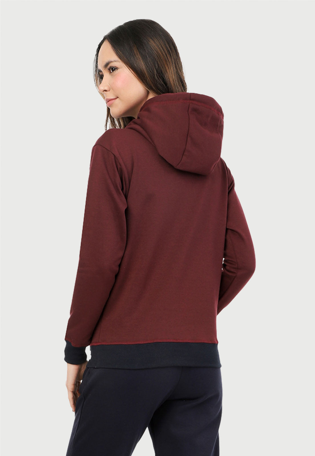Buzo Hoodie para Mujer | Vinotinto azul | Arctic Fox